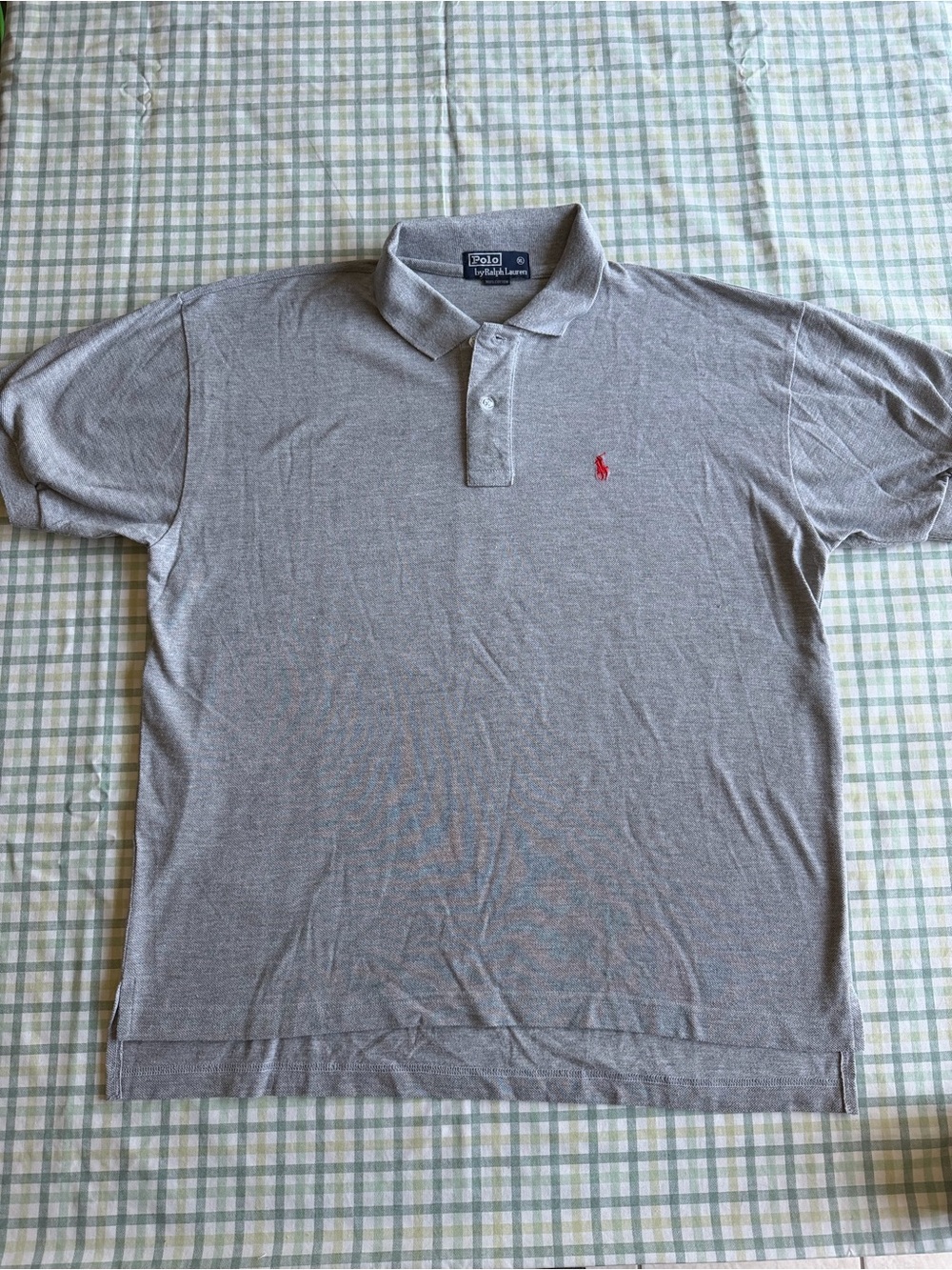 Polo by Ralph Lauren Gray Polo with Red Pony Logo